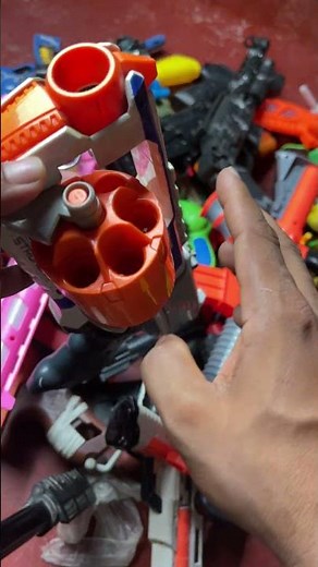Ultimate Toy Gun Arsenal! 😳 Green Minigun, AWM Sniper, AK47, Shotgun & Dual Desert Eagles