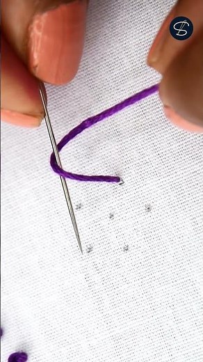 Colonial Knots | One Stitch at a Time #4 (beginner friendly) #embroideryshorts #embroiderytutorial