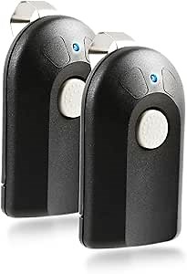 2X Garage Outlet Replacement 1 Button G3T-R Garage Door Remote Opener with Visor Clip for Genie-Intellicode ACSCTG Type 1 (G1T-BX, G1T-1, G2T-1, GIC90-1)