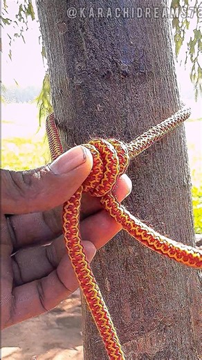 🎥 How to Tie a Strong 4 Round Rope Knot Around a Tree Trunk | Easy Rope Knot Tutorial