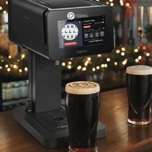 The drink printer that makes guests say "wow" - every single time.The Ripple Maker Drink Printer helps boost engagement, increase orders, and create drinks guests absolutely love. 🚀 February Special Offer: Save £240 on Ripple Maker Pro Free ground shipping on Ripple Maker Package Trendy. Shareable. On-brand. ☕🍺🍸 | Ripples
