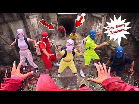 Too Many Zombies! Spider-Man Bros Trapped In Factory ( Action POV )
