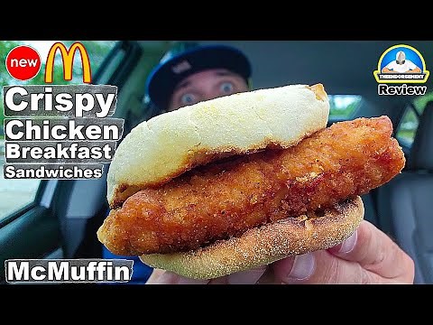McDonald's® Crispy Chicken McMuffin Review! 🤡🐔 | NEW Crispy Chicken Sandwiches | theendorsement