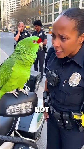 Savage Talking Parrot Trolls a Beautiful Female Cop 😂 #funnyparrot #ParrotRoast #comedyshorts