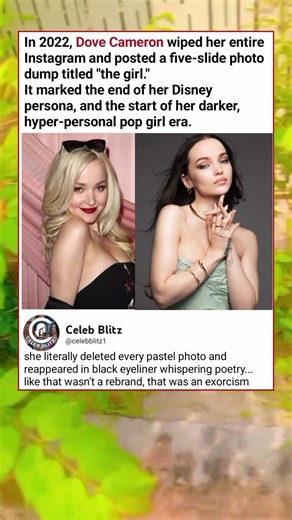 The Dark Transformation of Dove Cameron That Changed Her Entire Public Image 🖤