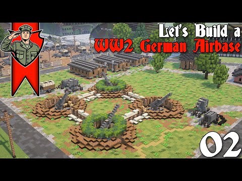 Building a WW2 German Airbase in Minecraft Ep.02: Base Expansion!