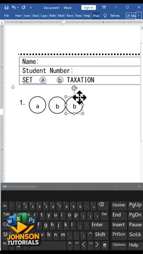 Paano gumawa ng multiple-choice bubbles sa Microsoft Word ng mabilis? | Johnson Tutorials