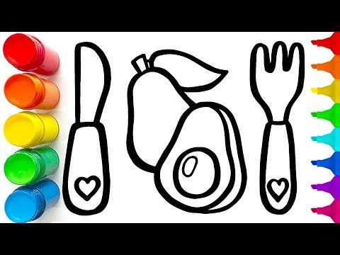 How to Draw and Color an Avocado | Easy Step by Step Drawing Tutorial