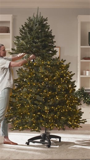 Celebrate the holidays with ease. 🎄✨ Our Easy Plug® Christmas Trees are designed to bring joy, not stress. Shop now: https://bit.ly/4gAzMiZ | Balsam Hill