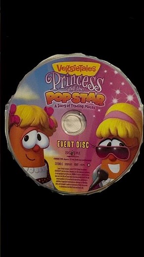 Veggietales Princess and The Popstar Event Disc DVD Label