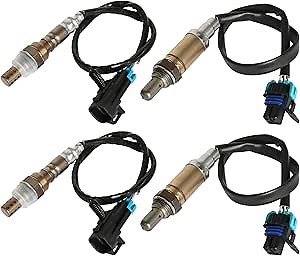 2006-2007 O2 Oxygen Sensor Upstream 234-4337 Downstream 234-4018 Fits for Chevy for GMC Avalanche Tahoe Suburban Silverado Sierra Yukon XL 1500 2500 4.3L 4.8L 5.3L 6.0L, for Cadillac Escalade 6.2L