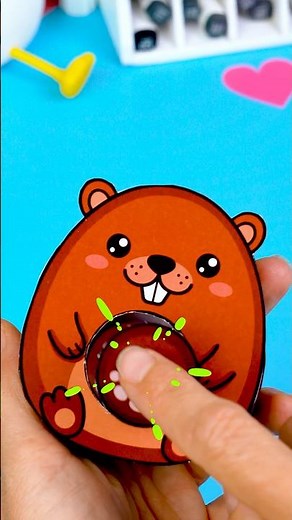 🦫 The Rarest Animal on YouTube: A Paper Beaver #diy