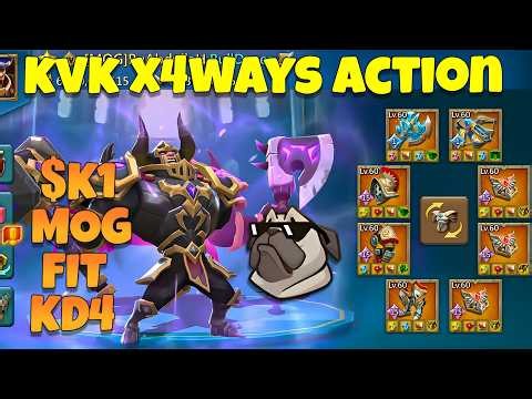 Lords Mobile - 27BILLION X4 WAYS KVK POINTS! KVK action in $K1+MOG+FIT+KD4