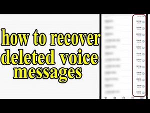 How To Recover Deleted Voice Messages Without Backup 2026