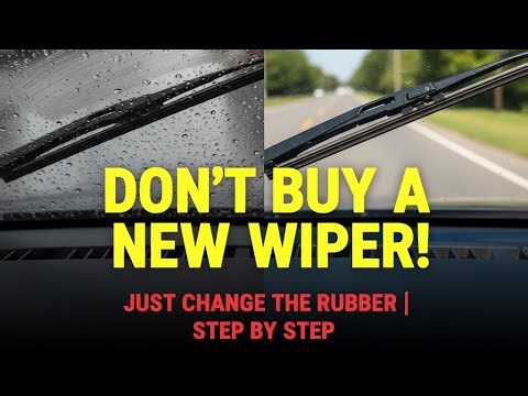 How to replace the Car Wiper Rubber Replacement Easy Car Wiper Fix How to Fix Car Wiper Step by Step