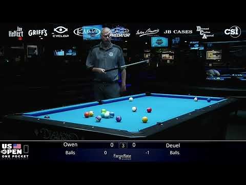 ONE POCKET THRILLER! Corey Deuel vs Gabe Owen | 2019 US Open One Pocket Championship