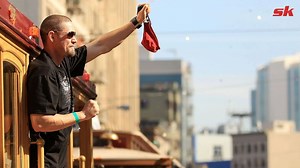 "The Rally Thong's going to the Hall of Fame, or we'll just wear it in spring training" - When Aubrey Huff's sassy rally thong stole the show at Giants' 2010 World Series championship parade