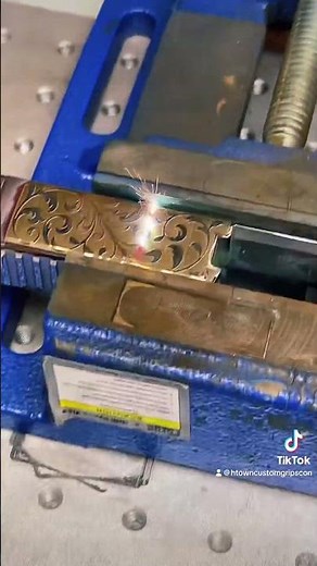 Gun laser engraving