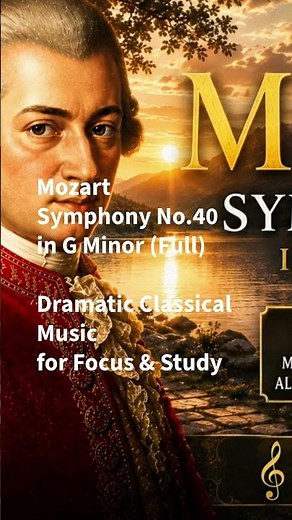 Mozart - Symphony No.40 in G Minor (Full) 🎼 Dramatic Classical Music #studymusic #piano #focusmusic