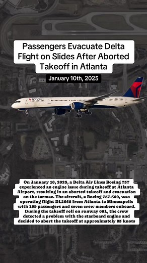 7.5K views · 38 reactions | Passengers Evacuate Delta Flight on Slides After Aborted Takeoff in Atlanta | Flight Simulator Fantasy | Facebook