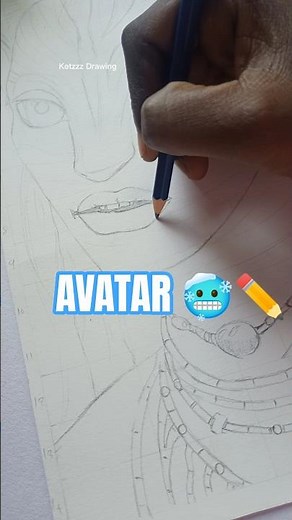 Avatar Character Pencil Drawing 😍 | Easy Sketch Tutorial | #Shorts#artshorts #avatar