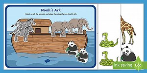 Noah's Ark Matching Activity