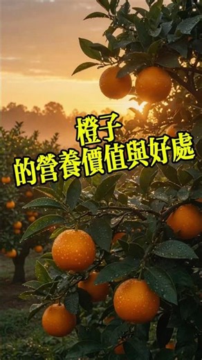 🍊 橙子的营养价值有哪些？适合哪些人吃？一分钟了解！