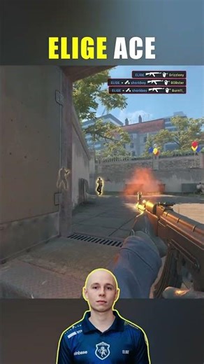 ELIGE clean ACE on Overpass | Great Teamwork + COMMS!🎯🔥#cs2 #gamingshorts
