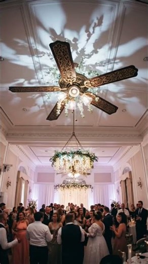 wedding Ceiling Big Fan 😱 #DreamScreenAI #ceilingfan #kipasangin