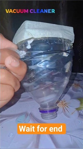 DIY Vacuum Cleaner at Home 😱 | 12V Fan + Bottle Hack 🔥#vacuumcleaner #diy #viral #science #sanoj