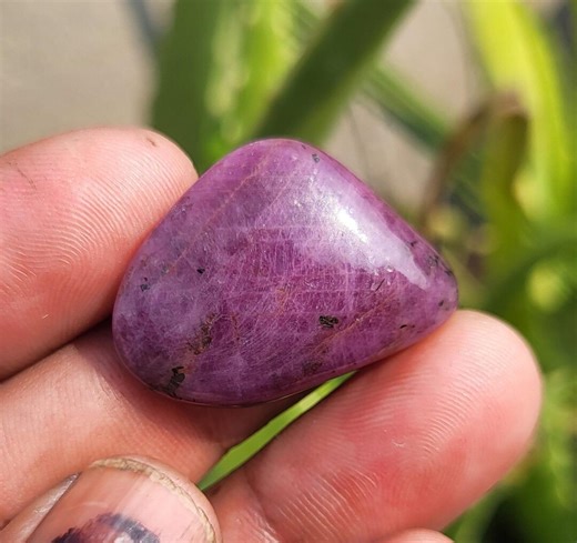 Natural Ruby Tumbled Stone – Pendant Making, Healing Crystal 31x22x8mm - Etsy