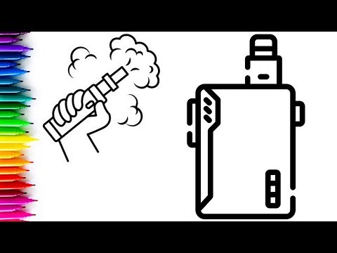 How to Draw a Vape Easy step by step | vape drawing