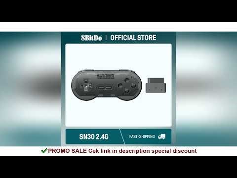 8BitDo SN30 2.4G Wireless Gamepad for Original SNES/SFC