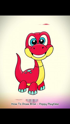 How To Draw Bron from Poppy Playtime - Step by Step Tutorial