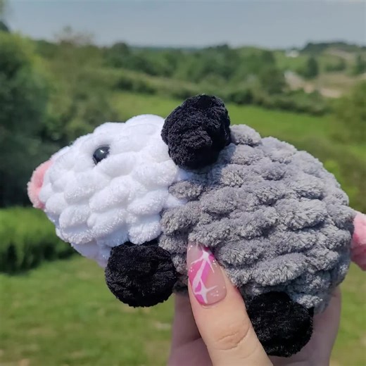 Crochet Opossum Plushie: Handmade Polyester Stuffed Animal - Etsy