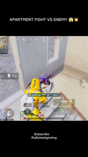 Apartment fight vs Enemy 😱💥 | #bgmishorts #bgmi #pubgmobile #pubgm #battleroyale