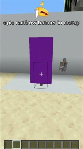 magic rainbow banner in minecraft ✨️😱