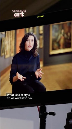 Creating films about art 🎥✨🖼️ #artgallery #artcareer