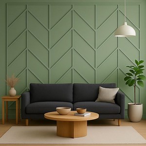 Herringbone Wall Molding Kit | Modern Geometric Wall Paneling | Easy Install Decorative Trim - Etsy