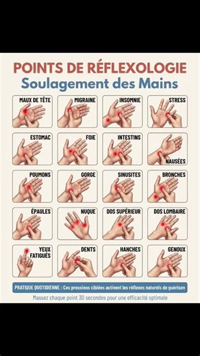 La paume de la main fonctionne comme une carte de terminaisons nerveuses directemen