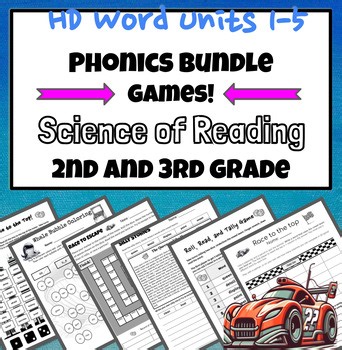HD Word Units 1–5 Phonics Games & Activities | UFLI Aligned | Science of Reading