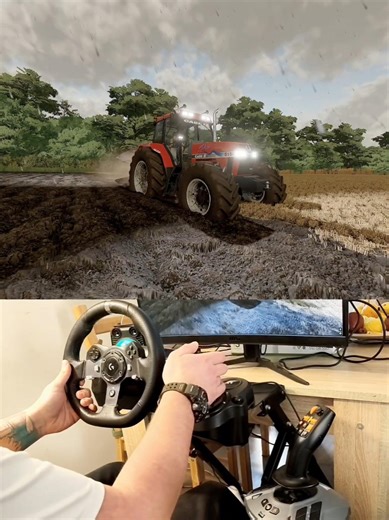 Farming Simulator Case IH 5150 Pro Steering Wheel Manual Gearbox Thrustmaster Farmstick #dkgc #fs22