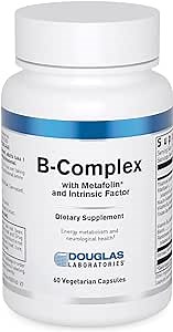 Douglas Laboratories B-Complex w/Metafolin | Comprehensive B Supplement to Support Blood Cells, Hormones, and Nervous System* | 60 Capsules