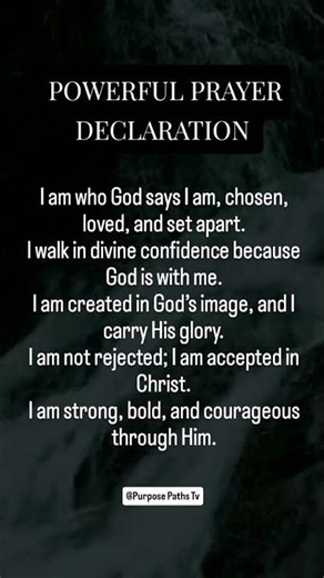 Speak This Daily: 5 Powerful Declarations to Unlock Your Identity in Christ #PurposePaths