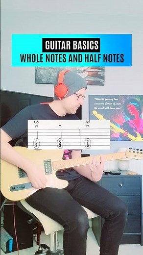 Whole Notes and Half Notes (Guitar Basics) Lesson | Tab | Tutorial #guitar #tutorial