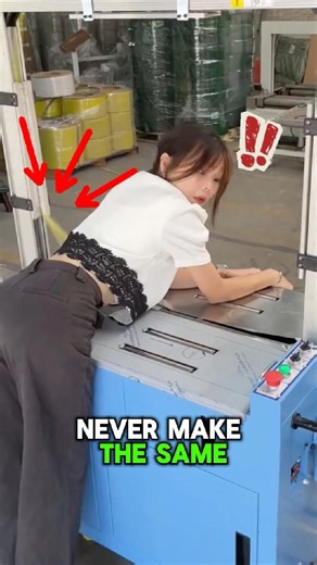 She Lay on a Packing Machine… Big Mistake⁉️😱
