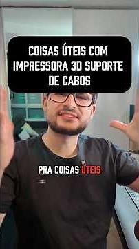 Organizei TODOS os cabos da minha mesa com impressora 3D