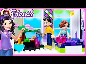 CUSTOM Parent's Room for Emma's House Lego Friends Renovation Build DIY Craft Kids Toys