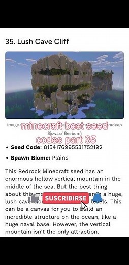 Minecraft Best Seed Codes PART 35!