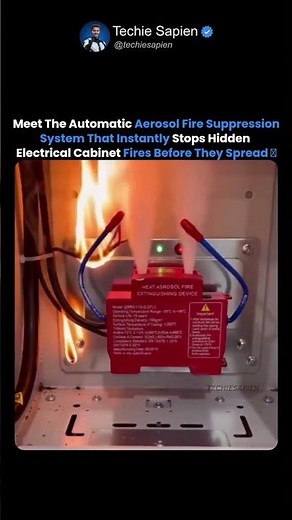 Automatic Aerosol Fire Extinguisher For Electrical Cabinets 🤯🔥